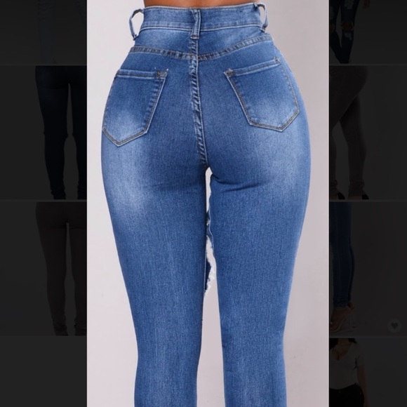 Medium Wash Denim Jeans - Picture 7 of 7